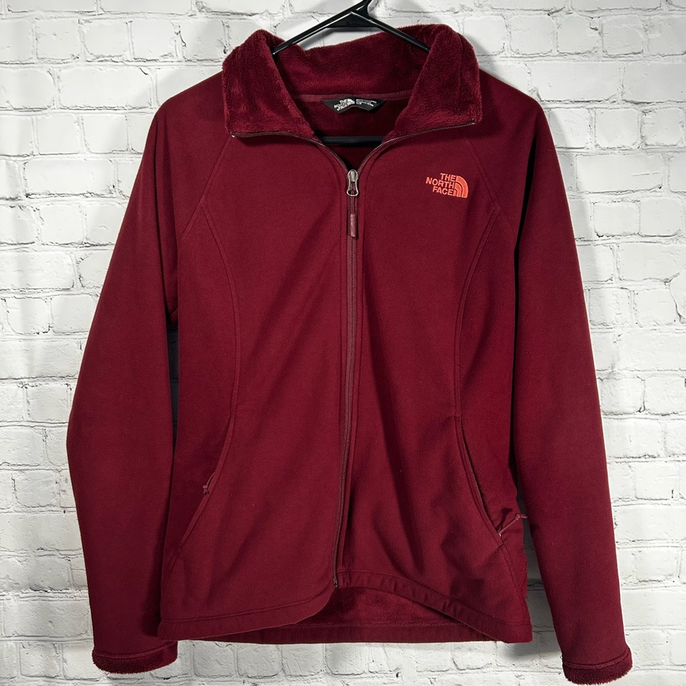 North Face Women’s Zip-Up Sweater Sweatshirt Maroon